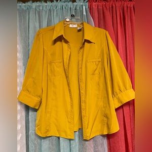Apparenza- mustard blouse- petite large
